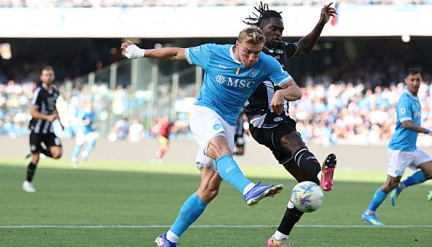 Hojlund ghi bàn thắng duy nhất cho Udinese. Hojlund ghi bàn thắng duy nhất cho Napoli.