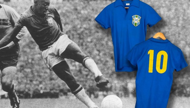 Pele và chiếc áo đã làm nên tên tuổi ông năm 1958. Pele và chiếc áo đấu huyền thoại năm 1958