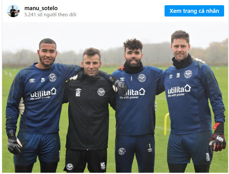 David Raya làm việc cùng HLV Sotelo ở Brentford