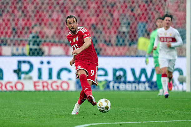 Harry Kane là ngòi nổ đáng chú ý trên hàng công Bayern Munich Harry Kane trên sân thi đấu