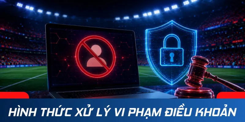 Hình thức xử lý đối với trường hợp vi phạm điều khoản của Thethaoso